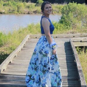 Two piece floral dress